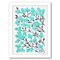Cherry Blossoms Turquiose by Cat Coquillette Frame  - Americanflat